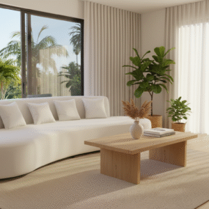 The Cloudscape Curve Sofa - Organic Modern Armless Seating wcs01